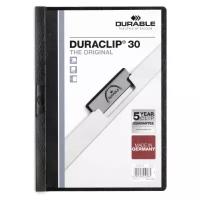 DURABLE Папка-скоросшиватель Duraclip А4, 30 листов, черный
