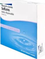 Контактные линзы Bausch & Lomb Soflens Daily Disposable, 90 шт., R 8,6, D -3, бесцветный, 1 уп