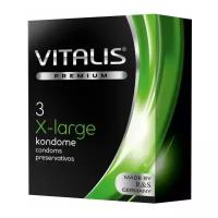 Презервативы увеличенного размера Vitalis X-Large, 3 штуки