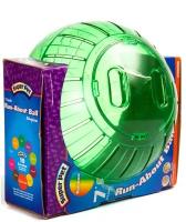 Игрушка для животных прогулочный шар для грызунов / хомяков, мышей, прозрачный, диаметр 18см