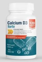 Кальций Д3 Форте Миофарм 120 капсул по 1020 мг, карбонат кальция 889,5 мг + D3 150 МЕ