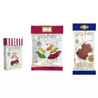 Набор сладостей Jelly Belly Конфеты Гарри Поттера Bertie Bott's 35 гр. + Мармелад Jelly Slugs 59 гр. + Шоколадная лягушка 15 гр. (3 шт.)