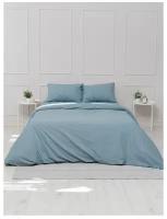 Комплект постельного белья, 2 спальный YERRNA, наволочки 50х70 2шт, перкаль, серо-голубой, с2082шв/17710