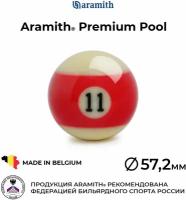 Бильярдный шар 57,2 мм Арамит Премиум Пул №11 / Aramith Premium Pool №11 57,2 мм красный 1 шт