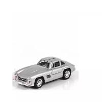 Детская инерционная металлическая машинка Serinity Toys с открывающимися дверями, модель Mercedes-Benz SL300 Серебристый