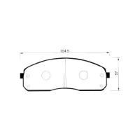 Колодки тормозные KIA Bongo 3 (06-) передние (4шт.) SANGSIN SP1175