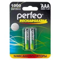 Аккумулятор Perfeo AAA1000mAh/2шт