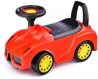 Каталка - толокар детский Машина с багажником красная