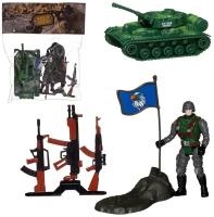Игровой набор Abtoys Боевая сила Танк, фигурка солдата, аксессуары, в пакете PT-01442