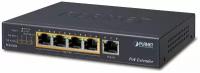 PoE расширитель PLANET POE-E304 1-Port 60W Ultra PoE to 4-Port 802.3af/at Gigabit PoE Extender