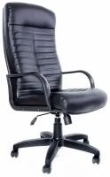 Компьютерное кресло Евростиль Консул офисное, обивка: натуральная кожа, цвет: черный