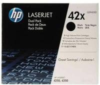 Набор картриджей HP Q5942XD №42X, черный