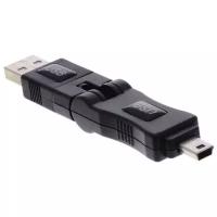 Переходник USB 2.0 AM / mini 5pin, поворот 360гр