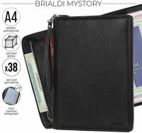 Папка для документов А4 с жесткой формой BRIALDI Mystory (Моя история) relief black