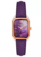 Наручные часы ANNE KLEIN Leather 3874RGPR, золотой, фиолетовый