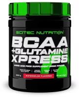 Аминокислоты BCAA 2:1:1, глютамин и таурин Scitec Nutrition BCAA+Glutamine Xpress, 5000 мг в порции, порошок 300 г, арбуз