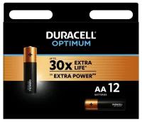 Батарейка Duracell Optimum LR6-12BL (5014073) АА/алкалиновые/1,5v/12шт./уп