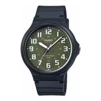 Наручные часы CASIO Collection MW-240-3B, черный, зеленый