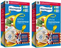 Мистраль Крупа Пшеничная, 5 пакетиков по 80 гр, 2 уп