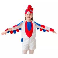 Карнавальный костюм "Петушок белый", 3-5 лет, Бока