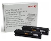 Тонер-картридж Xerox 3020/WC3025 Black/Черный, 3k - двойная упаковка