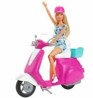 Набор игровой Barbie Кем быть? Блондинка на скутере