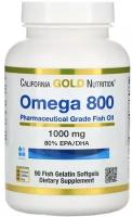 California Gold Nutrition Omega 800 - 1000 mg - 90 капсул (California Gold Nutrition)