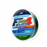 Шнур FLAGMAN PE Hybrid F4 135м MossGreen 0,12мм 6,4кг 14lb