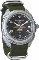 Мужские наручные часы Восток Командирские 211928-green, нейлон, зеленый