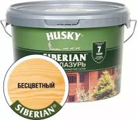 Лазурь HUSKY Siberian 2,5 л полуматовая бесцветная