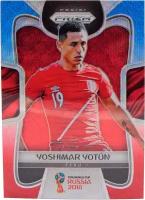 Коллекционная карточка Panini Prizm FIFA World Cup Russia 2018 #299 Yoshimar Yotun - Blue Red Wave Refractor S0048