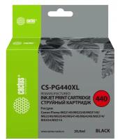 Картридж струйный Cactus CS-PG440 черный 180стр. для Canon PIXMA MG2140MG3140