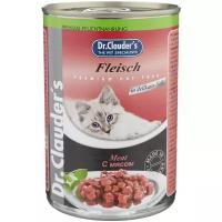 Корм влажный Dr. Clauder`s для кошек, кусочки в соусе, мясо 415 г