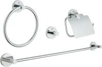 Набор аксессуаров GROHE Essentials (4 предмета), хром (40776001)