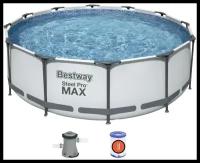 Каркасный бассейн Bestway Steel Pro Max 56260, 366х100 см (фильтр)