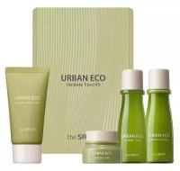 The Saem Urban Eco Harakeke Travel 4 Kit Набор миниатюр для лица с экстрактом новозеландского льна, 25 г + 31 мл + 31 мл + 8 мл