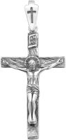 Крестик Яхонт, серебро, 925 проба