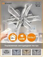 Светильник светодиодный управляемый LUMI 60W R-RC-500x106-CHROME/CLEAR-220-IP20