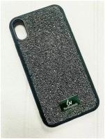 Силиконовый чехол-накладка The Bling World Elite Case для iPhone XS Max, 3D песок, черная ночь