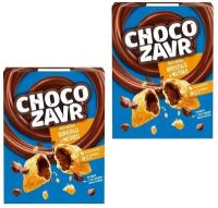 Choco zavr Готовый завтрак хрустящие подушечки с нежной шоколадно-молочной начинкой, 220 г, 2 упаковки