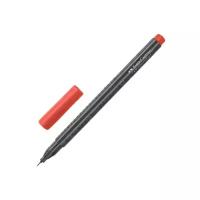 Faber-Castell ручка капиллярная Grip Finepen 0.4 мм, 151621, красный цвет чернил, 1 шт