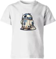 Детская футболка «Дроид-астромеханик R2D2 Звёздные войны Star Wars» (140, белый)