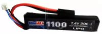 АКБ BlueMAX 1100mAh Lipo 7.4V 20C stick 10x21x102mm