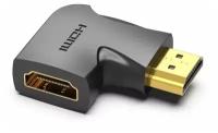 Переходник HDMI угловой v2.0 Vention 19M/19F угол 90 адаптер для компьютеров, мониторов, проекторов,арт.AIPB0