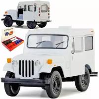 Металлическая машинка Kinsmart 1:26 «1971 Jeep DJ-5B (Dispatcher)» инерционная, белая KT5433D-1