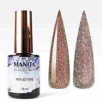 MANITA PROFESSIONAL Гель лак "MULTICHROME REFLECTIVE" светоотражающий с хлопьями юки №02, 10 мл