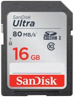 SanDisk Ultra SDHC UHS-I 16GB карта памяти (80 МБ/с)