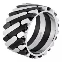 Кольцо плетеное Zippo, размер 21.7, черный, серебряный