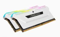 Оперативная память для компьютера 32Gb (2x16Gb) PC4-25600 3200MHz DDR4 DIMM Unbuffered CL16 Corsair Vengeance RGB Pro SL CMH32GX4M2E3200C16W