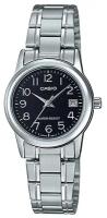 Наручные часы CASIO Standard LTP-V002D-1B, серебряный, черный